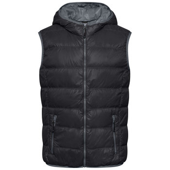 Men\'s Down Vest-Ultraleichte sportliche Daunenweste mit Kapuze