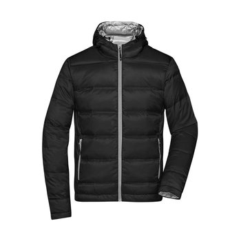 Men\'s Hooded Down Jacket-Daunenjacke mit Kapuze in neuem Design, Steppung der Jacke ist geklebt und nicht genäht