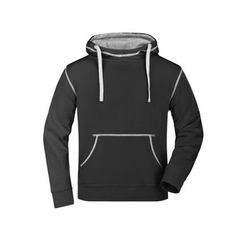 Men\'s Lifestyle Hoody-Kapuzensweat mit modischen Kontrastnähten