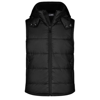 Men\'s Padded Vest-Modische Steppweste mit abnehmbarer Kapuze