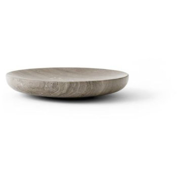 Menu Hover Bowl L Honed Brown Marble Schale