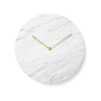 Menu Marble Wall Clock White Wanduhr