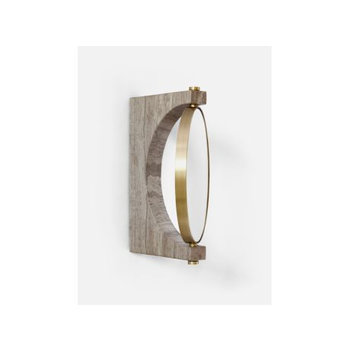 Menu Pepe Marble Wall Mirror Brass Brass/Honed Brown Wandspiegel