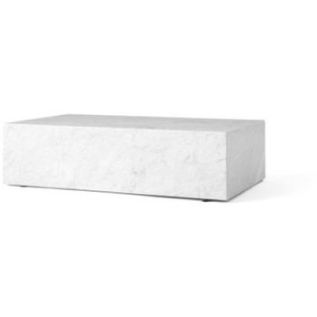 Menu Plinth Low White Marble Sockel