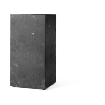 Menu Plinth Tall Black Marble Sockel