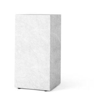 Menu Plinth Tall White Marble Sockel