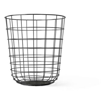 Menu Wire Bin Black Papierkorb