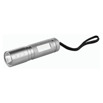 Metmaxx® LED MegaBeam Taschenlampe "Safe2GoCompact" titan