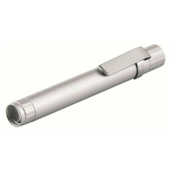 Metmaxx® LED Megabeam Lampe "TechPen" silber (Warm White Light)