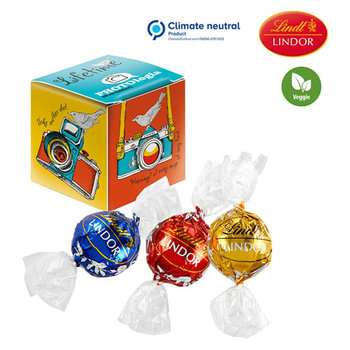 Mini Promo-Würfel mit Lindt Lindor Kugel Mix