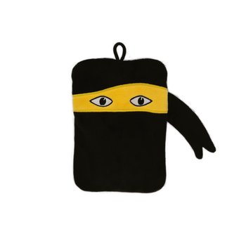 Mini-Wärmflasche Veloursbezug Ninja