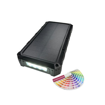 Outdoor Solar Powerbank PB-58 Wireless Charging 10000 mAh Blau
