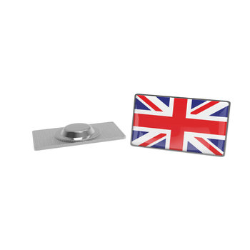 Pin Metal with magnet, Rectangular, 30 x 18 mm