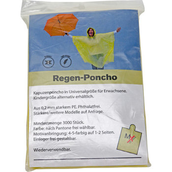 Regenponcho aus PE