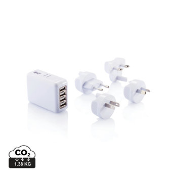 Reiseadapter mit 4fachem USB Anschluss