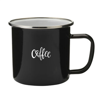 Retro Silver Emaille Mug Tasse