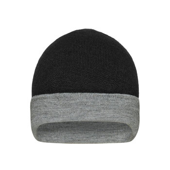 Reversible Beanie-Wendemütze mit breitem Kontrastumschlag