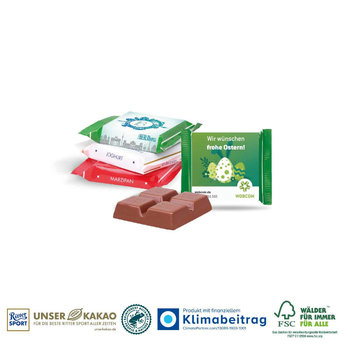 Ritter SPORT „Mini“ mit Werbebanderole