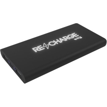 SCX.design P40 10.000 mAh kabellose Powerbank mit Leuchtlogo 