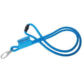 Schlauch-Lanyard mit gewebtem Label