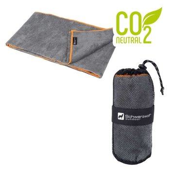 Schwarzwolf outdoor® CITAS Outdoor-Multifunktions-Handtuch, grau/orange