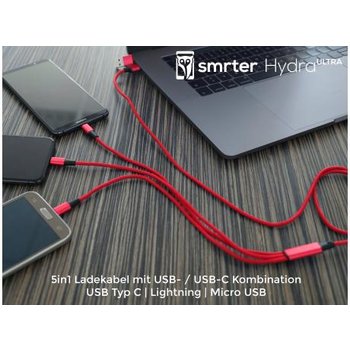 Smrter Hydra ULTRA - 5in1 Ladekabel