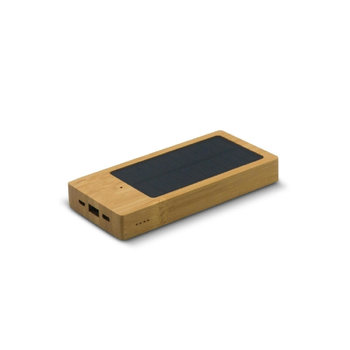 Solar Powerbank Bambus 8.000mAh