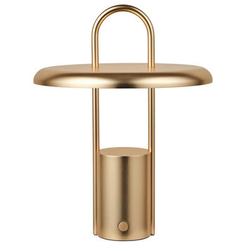 Stelton Pier portable Tischleuchte brass