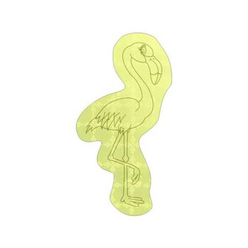 Sticker S-13 Flamingo 44 x 80 mm