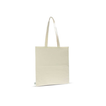 Tasche GOTS natürlich lange Henkel 140g/m² 38x42 cm