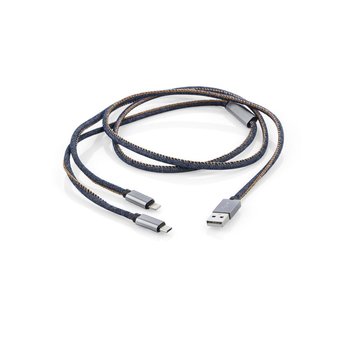 USB Kabel 2 in 1 JEANS