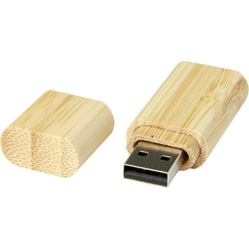 USB-Stick 2.0 aus Bambus mit Schlüsselanhänger