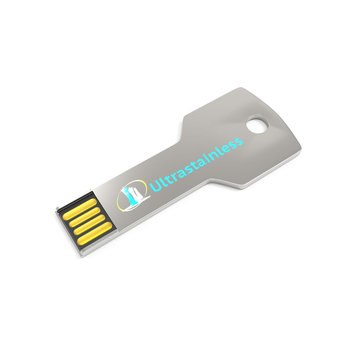 USB Stick Stainless Steel Key, 2 GB Basic