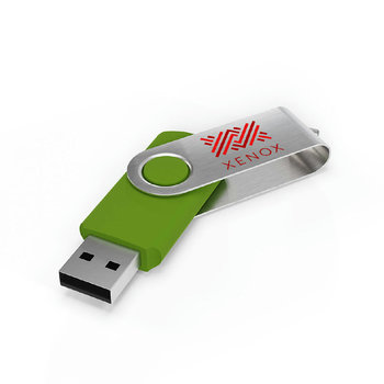 USB Stick Twister Lime Green, 2 GB Basic