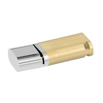 USB-Stick aus Holz und Metall Silver Wood