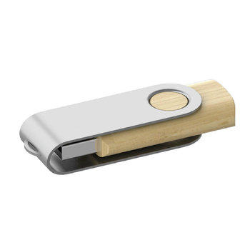 USB-Stick aus Holz und Metall Twist Wood