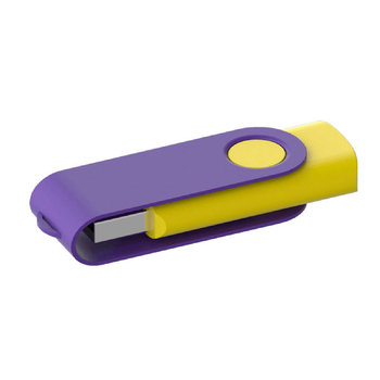 USB-Stick aus gummiertem Kunststoff Twist Color