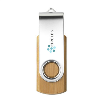 USB Twist Bamboo aus Vorrat 16 GB