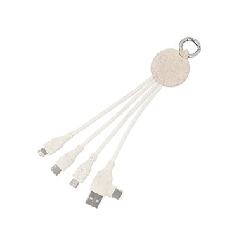 Umweltfreundliches Ladekabel 3in1