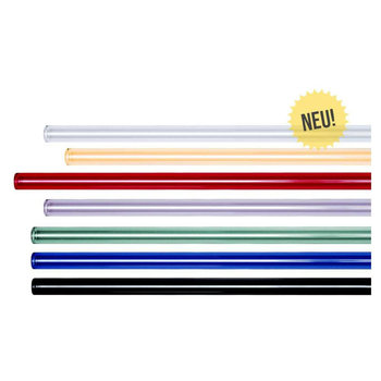 ecotaste GLASShalm Trinkhalmbox Farbglas  (50 Stk.)