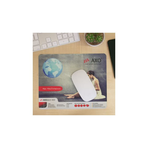 Mousepad AXOIdent 400, 24 x 19,5 cm rechteckig, 1,4 mm dick