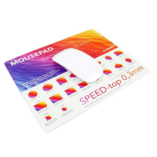 Mousepad QUADRO-pad, Form Square 1, 240 x 200 mm, 1,5 mm dick